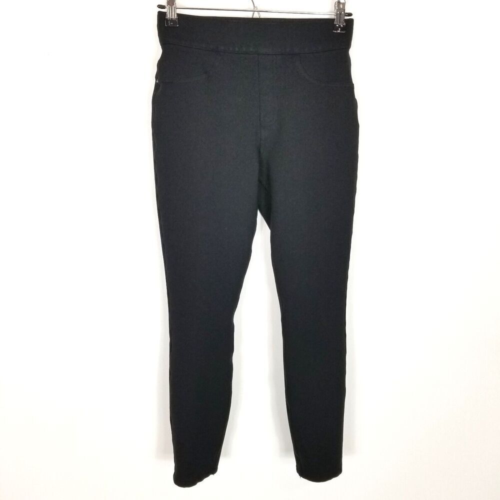 Spanx Women The Perfect Pants Sz S Black  Ankle 4-Pocket Pull On Casual Business